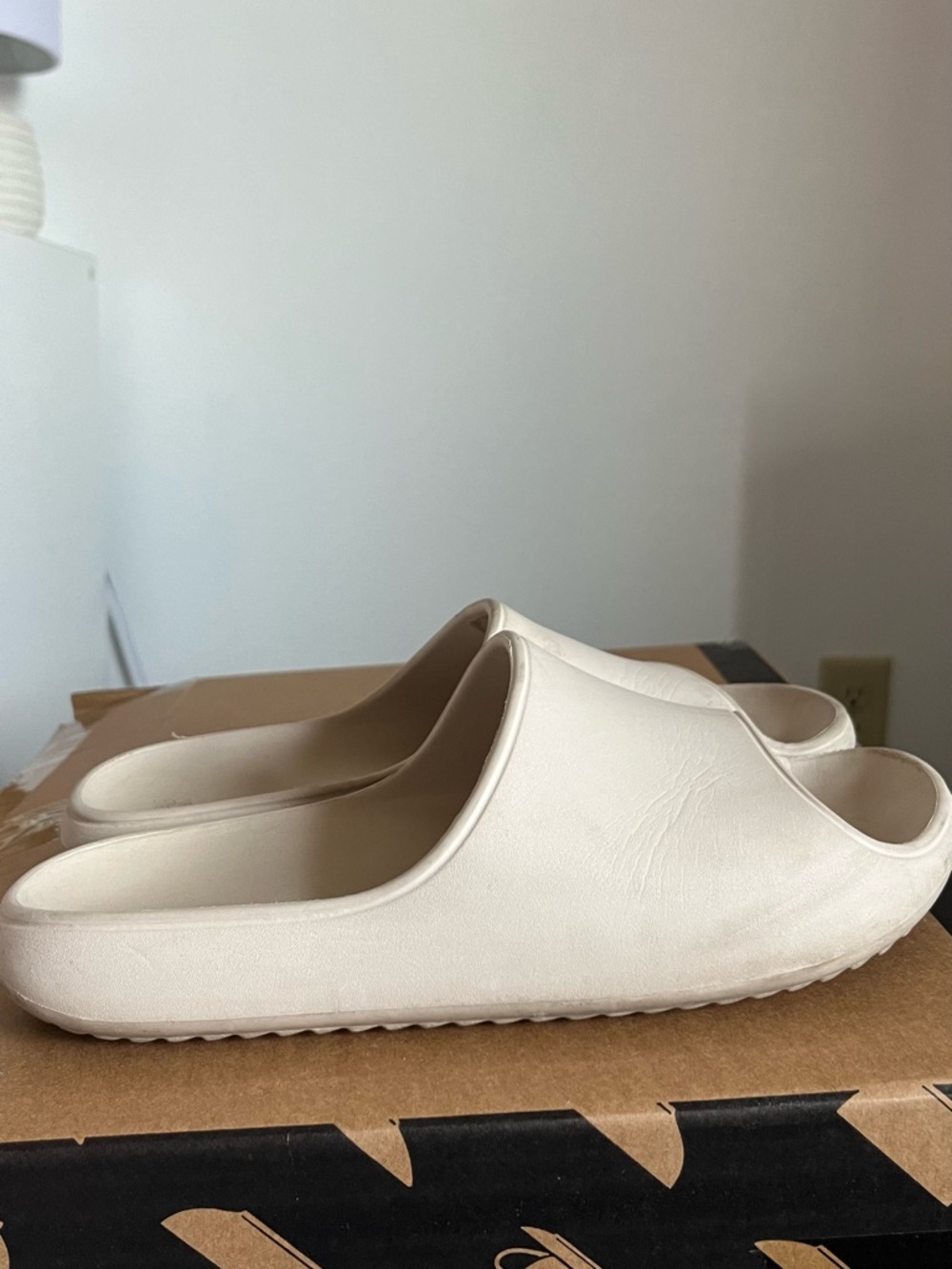 Target Cream Slip-On Sandal Clogs